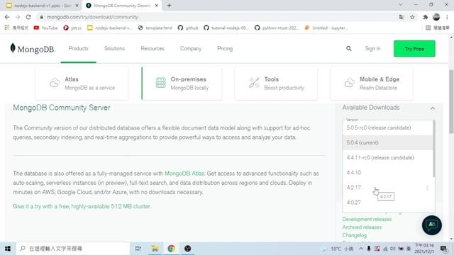 MongoDB 安裝與連線小夥伴 (MAC/Windows) ||| nodejs | mongodb | 安裝教學 смотреть онлайн