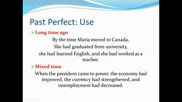 Eng#10: The Past Perfect Tense - Sentence Structure and Uses with Practical Examples and Exercises