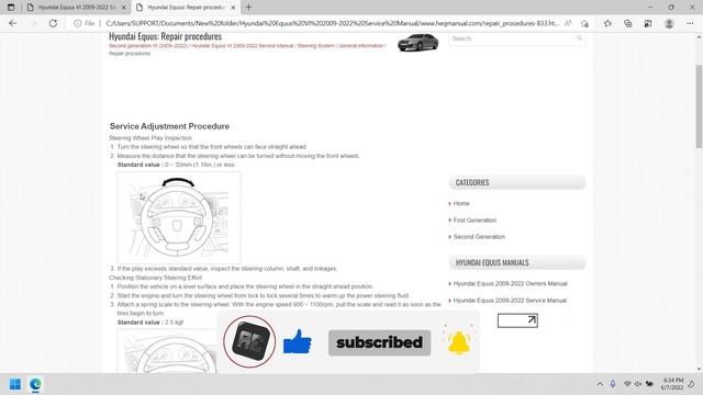 Hyundai Equus VI 2009-2022 | Service Manual