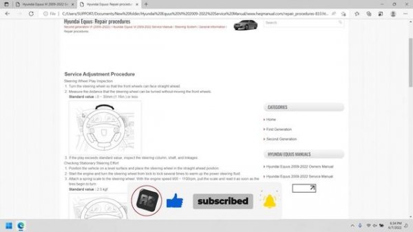 Hyundai Equus VI 2009-2022 | Service Manual