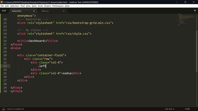 Урок #21 | HTML CSS | Верстка админ панели по BEM | БЭМ | Верстка navbar | CSS префиксы смотреть онлайн