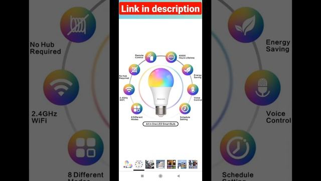 LED Smart Bulb, Baytion 10W Smart WiFi Light with Alexa,Echo,Google Home and Siri,E27 Multi Colors смотреть онлайн