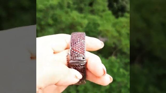 Восхитительный, шикарный гранатовый браслет с богемскими пиропами! смотреть онлайн