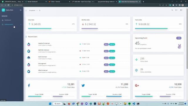 Django Datta Able - Manual Build (Free Product) | AppSeed смотреть онлайн