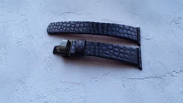 Ремешок для Apple Watch из кожи крокодила смотреть онлайн