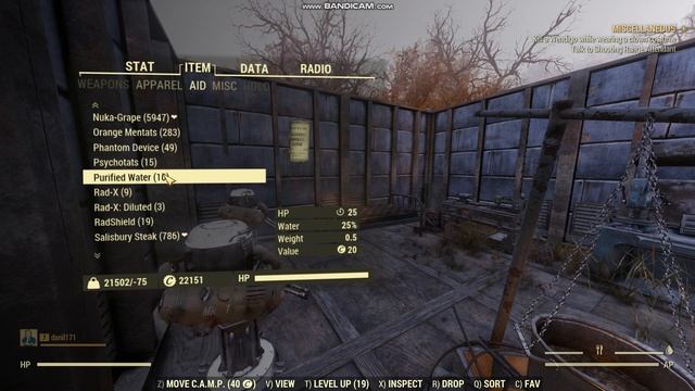 Fallout76 вкусный суп из белки   10 процентов опыта