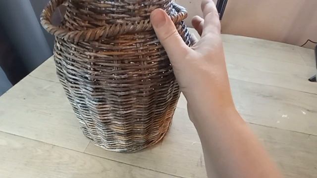 Подставка под столовые приборы из бумажной лозы. РУЧКИ. Часть 4.Stand made of vines. HANDLES. смотреть онлайн