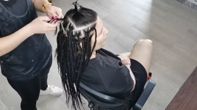 ПРОЦЕСС ВПЛЕТЕНИЯ комплекта де-дред / 3 часа работы за 7 минут смотреть онлайн