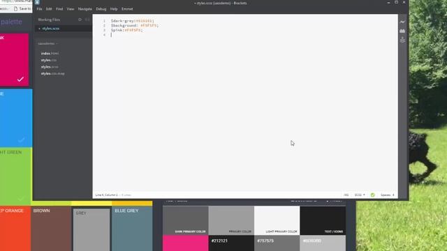 Setting up SASS and using it in Brackets смотреть онлайн