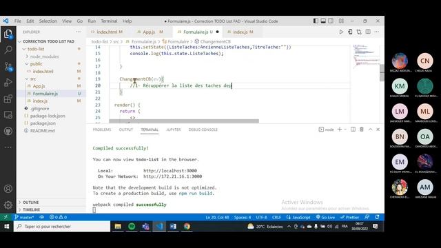 React JS - Correction Exercice TODO List - Partie 1 смотреть онлайн