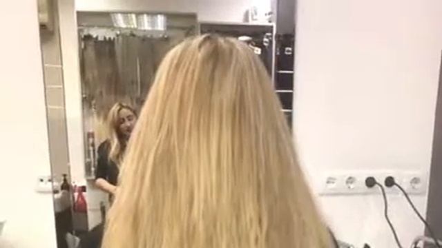 Наращивание волос после окрашивая волос. смотреть онлайн