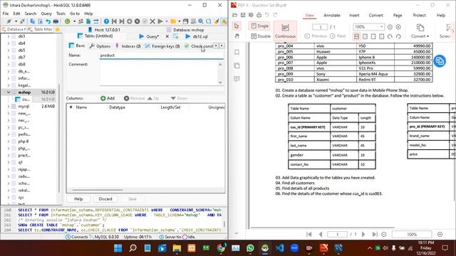 Java Institute Advanced Technology | DBMS Day 2 Question Set 08 смотреть онлайн