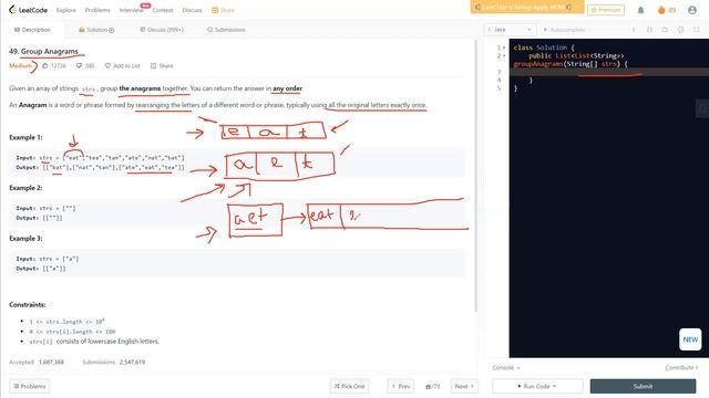 Group Anagrams | LeetCode 49 | Java | @LearnOverflow смотреть онлайн