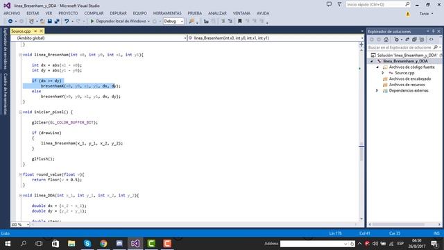 LINEA POR DDA Y BRESENHAM смотреть онлайн