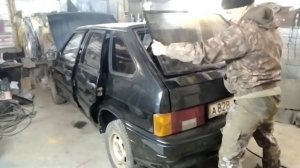 Замена лобового стекла и крышки багажника ваз 2109-2114 своими руками.