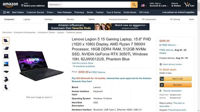 This Lenovo Legion 5 15 with an RTX 3050 Ti GPU is $999 Right Now! - Best Deals Online смотреть онлайн