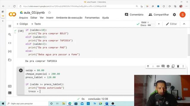 Curso de Python - Aula03 - Condicional if, elif, else, and e or em Python смотреть онлайн