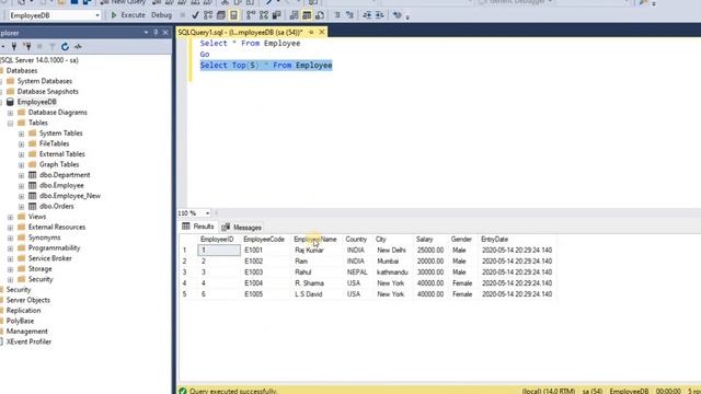 Chapter 9 - SQL SERVER TOP CLAUSE WITH PERCENT AND WITH TIES (Part 1) in HINDI смотреть онлайн