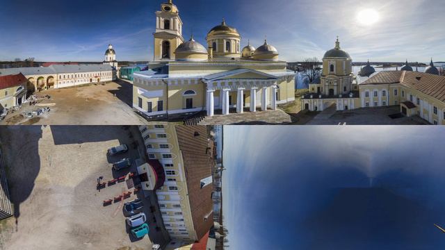 Нило-Столобенская пустынь. 360 панорама. / Nilov Monastery on Stolbnyi Island. 360° videos смотреть онлайн