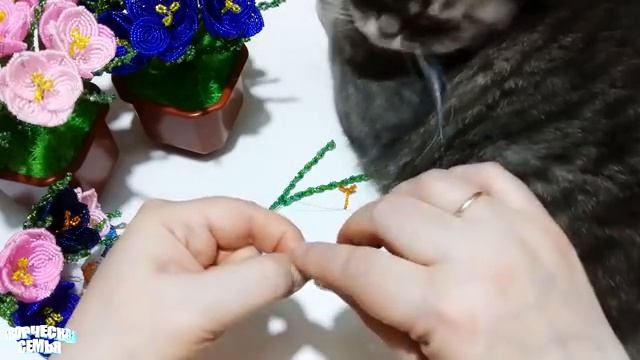 Цветы из бисера.Крокусы— подробный мастер-класс. Бисероплетение✔️Beaded flowers, Crocuses смотреть онлайн