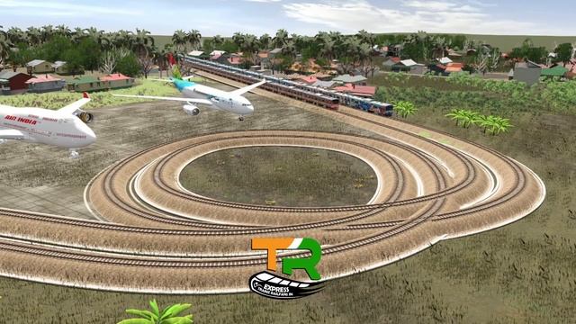Four Colorful Trains vs Spinning Rails | Trainz Railfans IN | Trainz Simulator 2019 смотреть онлайн