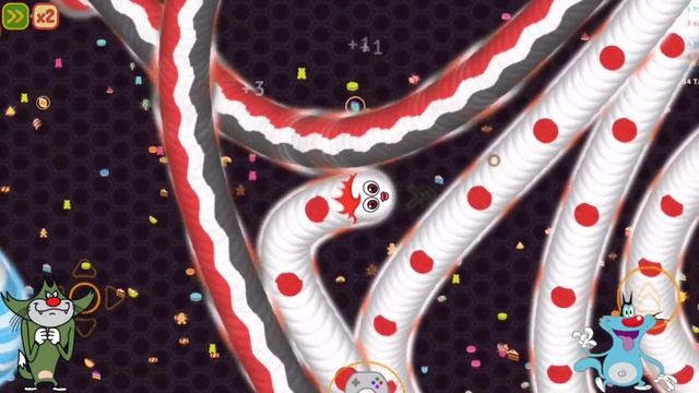 wormate.io | killing 100 super troll worms | never miss snake game | OGGY with Jack смотреть онлайн