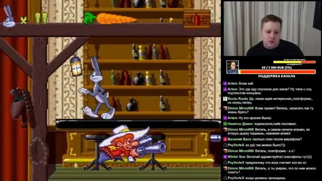 Проходим Bugs Bunny Rabbit Rampage! SNES СТРИМ смотреть онлайн