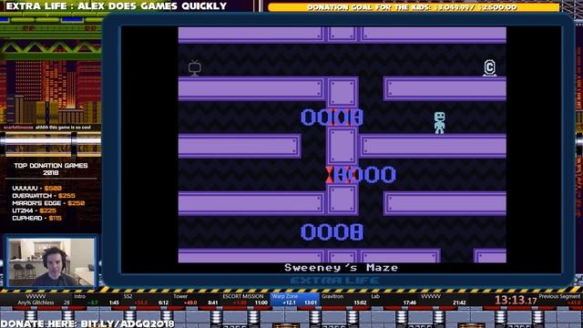 Extra Life 2018 - Alex Does Games Quickly - VVVVVV