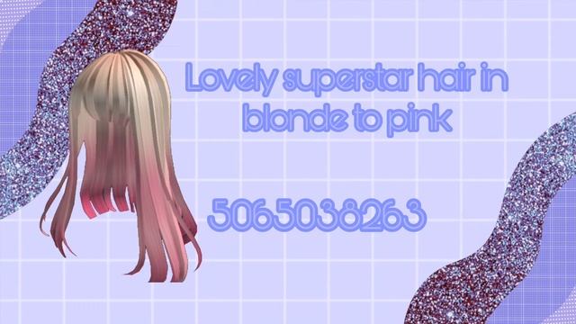 10 pink roblox HAIR ID codes! + how to use II смотреть онлайн