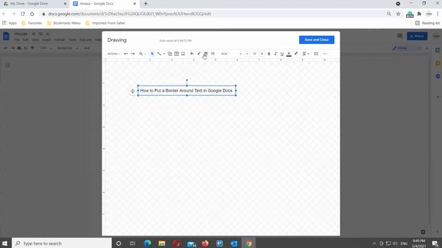 How To Put A Border Around Text In Google Docs