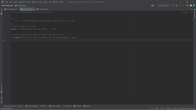 ||How to Check Number is Even or Odd || Python program || EncryptedHacker || смотреть онлайн