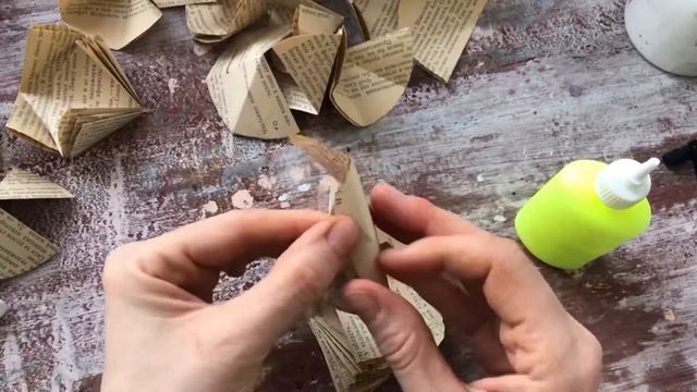 Шар из бумаги / шар соты своими руками / декор из бумаги смотреть онлайн