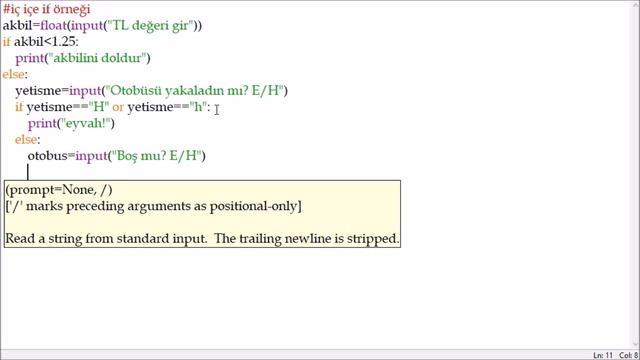 Python #13 - If Else Elif Örnekleri 2 смотреть онлайн