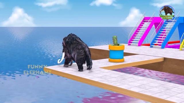 Choose Right Slider Cage Mystery Key with Cow Mammoth Gorilla Wild Animals Crossing Fountain Game смотреть онлайн