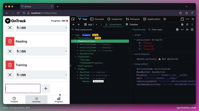Vue Composition API с нуля #33 - Форма создания активностей смотреть онлайн