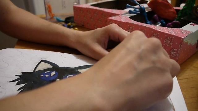 Мастер класс. ПЛАСТИЛИНОГРАФИЯ!!! Давайте вместе слепим милого котика!!! смотреть онлайн