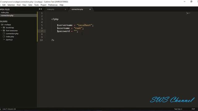 PHP CRUD with MySQL & Bootstrap | Creating Database Connection File Part 01 Section 2 | смотреть онлайн