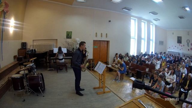 «Українське бугі-вугі» (Тарас Ященко ) - Любомир Крупа(саксофон) Дарина Меуш (ф-но) смотреть онлайн