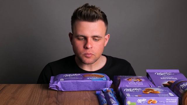 EATING SOUNDS ASMR MILKA CHOCOLATE CANDY BARS