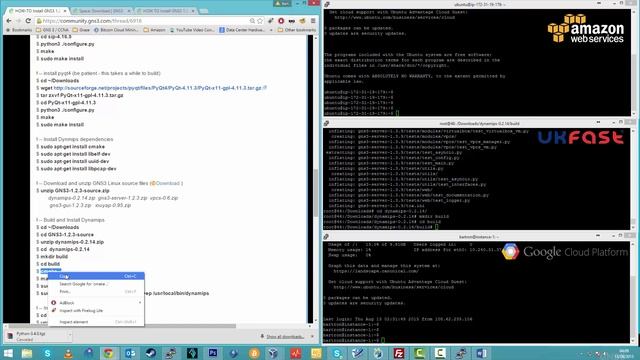 Configuring 3x GNS3 Cloud Servers with UKFAST, AMAZON EC2, GOOGLE CLOUD смотреть онлайн