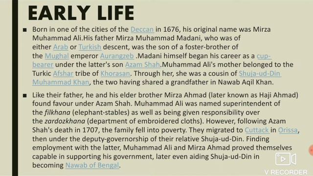 Alivardi Khan biography and story in english смотреть онлайн