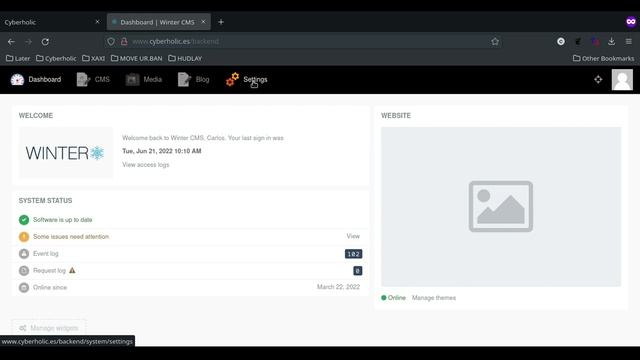 [CH v2.1.0] Setting up mail server preferences in Winter CMS смотреть онлайн