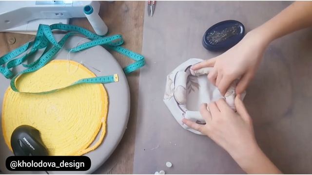 Простая корзиночка из ткани. хранение и порядок смотреть онлайн