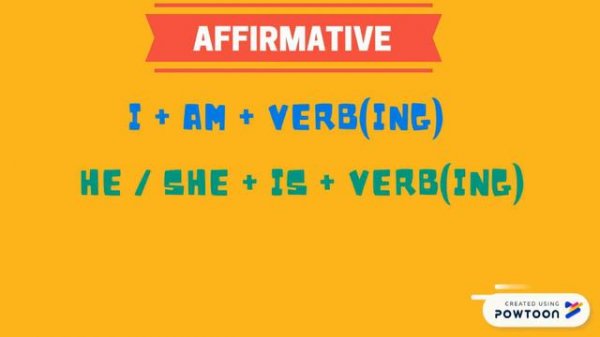 Present continuous for kids