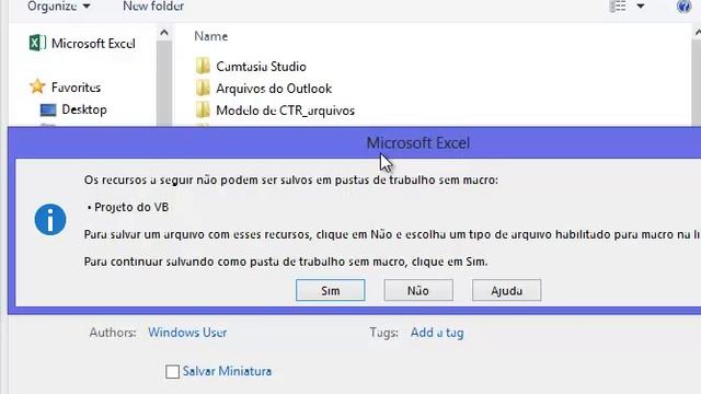 Salvando arquivos com Macros смотреть онлайн