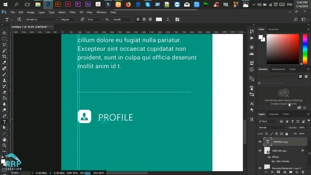 How To Create A CV/RESUME Template In Photoshop : ✪ Photoshop Tutorial ✪