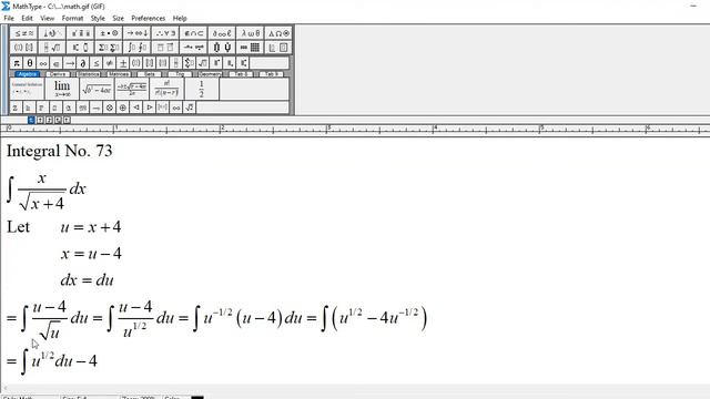 Integral of x/sqrt(x + 4) dx смотреть онлайн