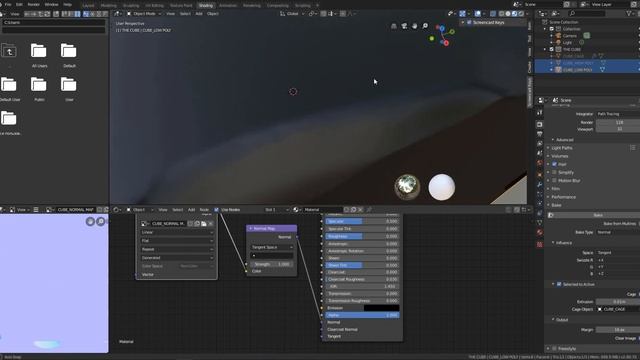 Blender 2.8 / 2.80 BAKING NORMAL MAP / SHADING / HARD EDGES смотреть онлайн