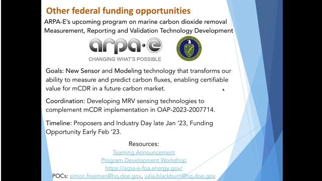 2023 NOPP mCDR NOFO Informational Webinar смотреть онлайн