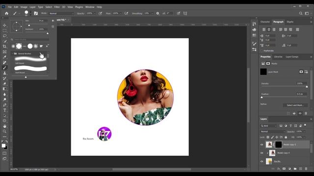 How to Create Easy Profile Picture - Photoshop tutorial смотреть онлайн